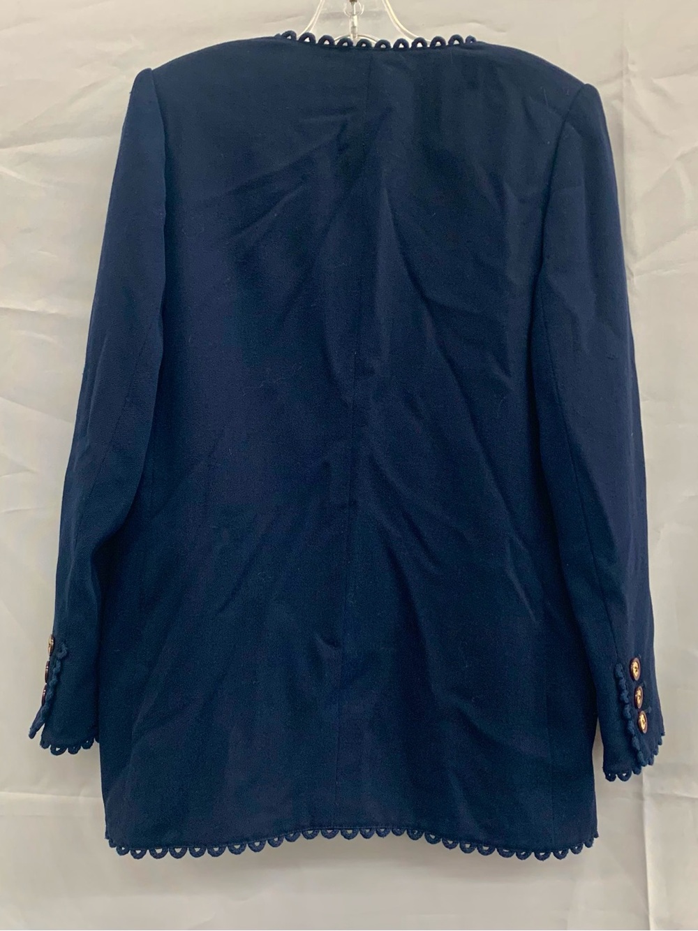 Valentino, Navy Blue Blazer suit 1990s - Picture 2 of 6